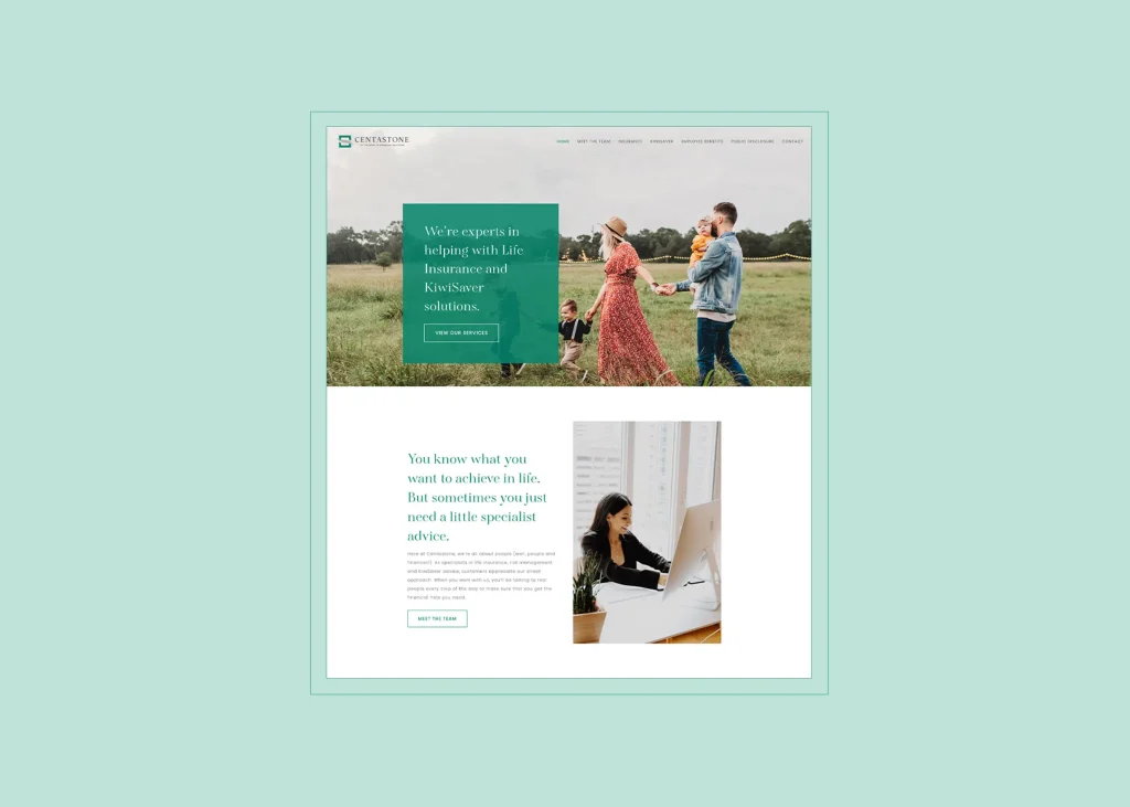 White Rabbit insurance company website design