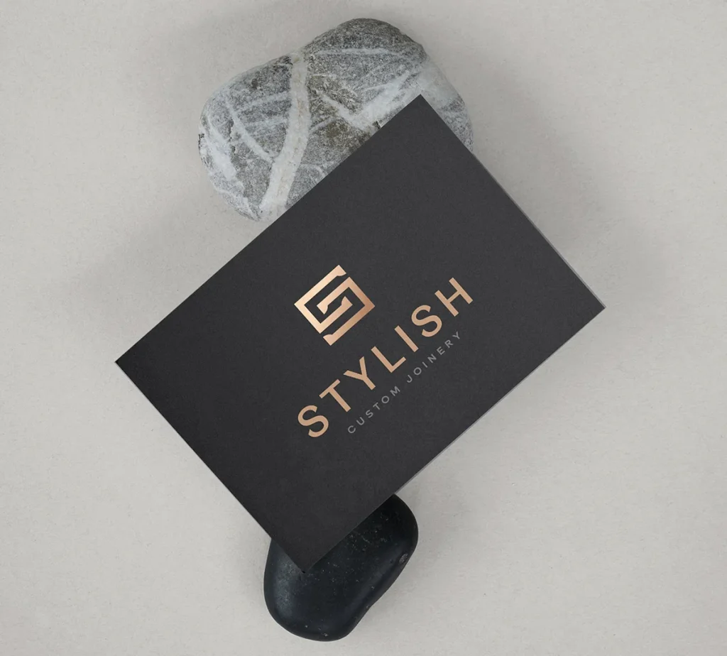 interior design business cards layout