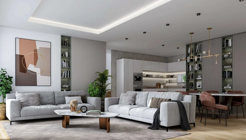 interior render of new house by WR