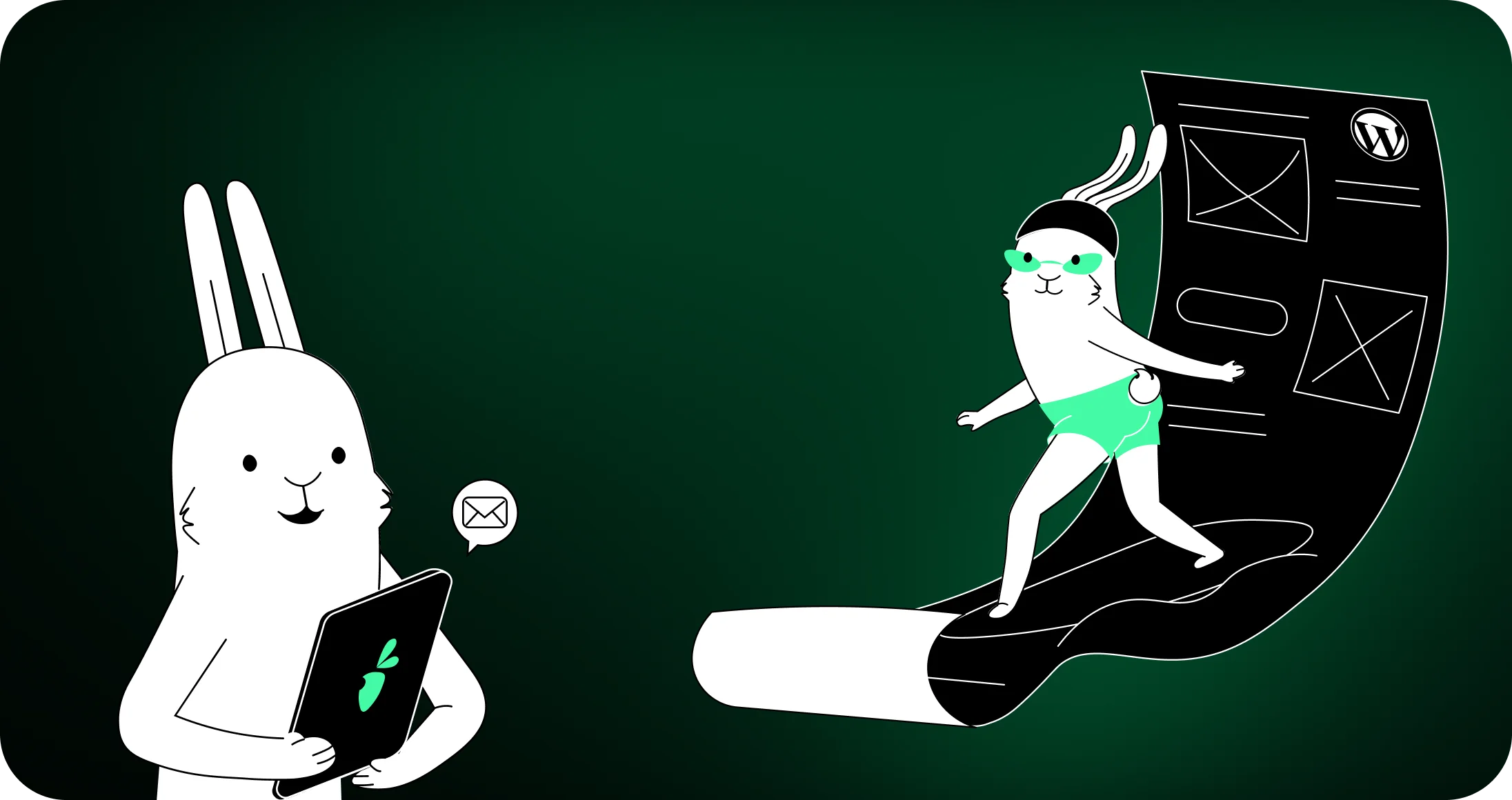 White Rabbit email copywriting thumbnail graphic