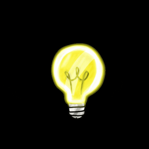 yellow lightbulb flashing art Create GIF