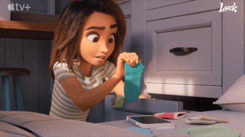 Sorting mismatched socks Eva Noblezada GIF by Apple TV+